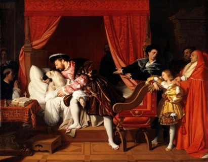 Francois I listening to the last sighs of Leonardo da Vinci in front of his death