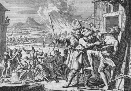 Atrocities committed against the population of Lower Austria by Polish Cossacks in the service of the Emperor