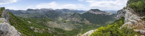 View over the mountains of the Serra de Tramuntana