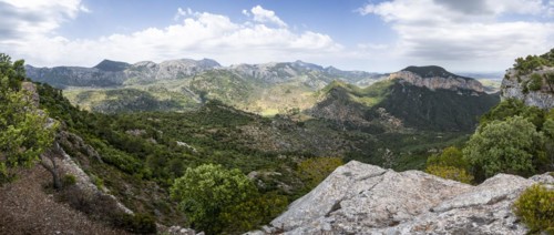View over the mountains of the Serra de Tramuntana