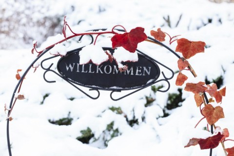 Welcome sign