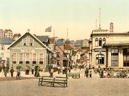 The Kaiserstrasse in Helgoland