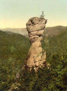 The goose beak near Ilfeld in the Harz Mountains