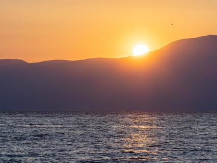 Evening atmosphere at sunset
