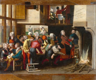 Scene in a brothel in Flanders around 1530