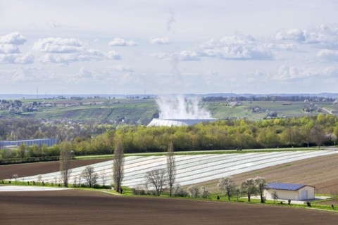 Cooling tower of the Neckarwestheim nuclear power plant