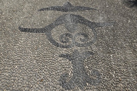Mosaic as street paving