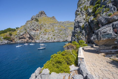 Path along the coast