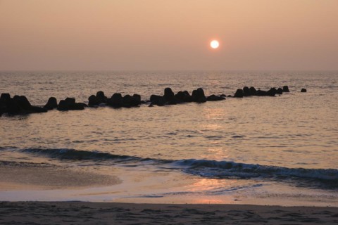 Sunset over the North Sea