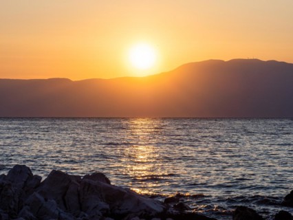 Evening atmosphere at sunset