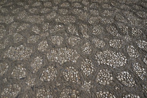 Mosaic as street paving