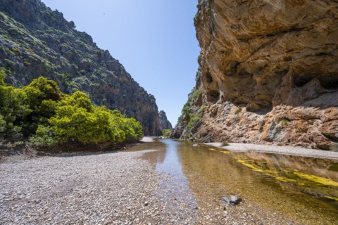 Ravine with river Torrent de Pareis