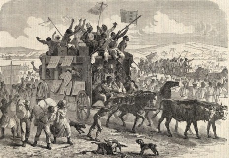 Freed Slaves Celebrating the End of Slavery