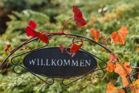 Welcome sign