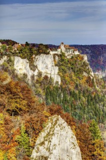 View from the oak rock at Werenwag Castle