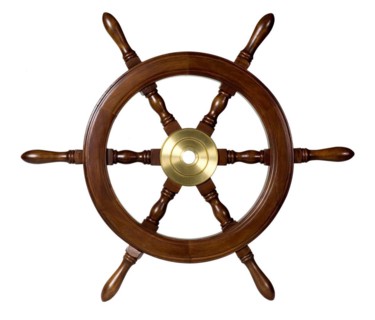 Ships steering wheel