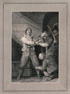 The torture of William Lithgow in the dungeons of the Inquisition in Malaga in 1620