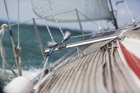 Sailing yacht on Lake Constance