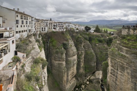 Houses at the gorge El Tajo