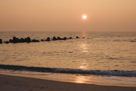 Sunset over the North Sea