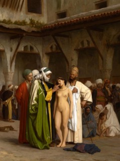 Slave market in Arabia