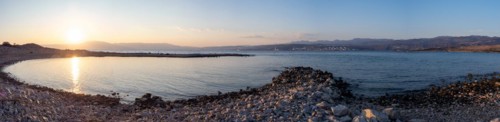 Evening atmosphere at sunset