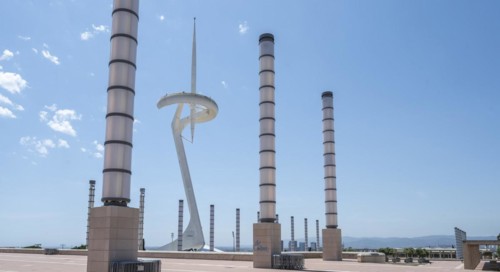 Torre de Comunicacions de Montjuic on the Olympic site