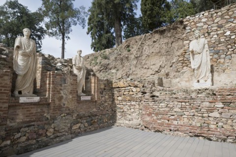 Sculptures at the Teatro Romano