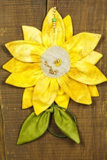 Fabric sunflower
