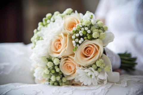A colourful bouquet of flowers