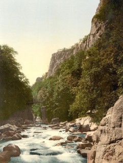 The Devil's Bridge in the Bode Valley in the Harz Mountains