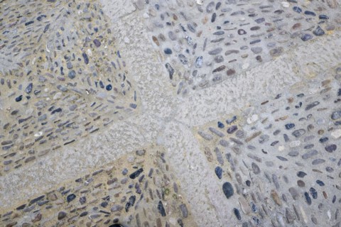Mosaic as street paving