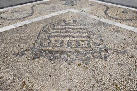Mosaic as street paving
