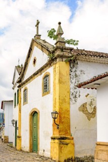 Famous church in the ancient and historic city of Paraty