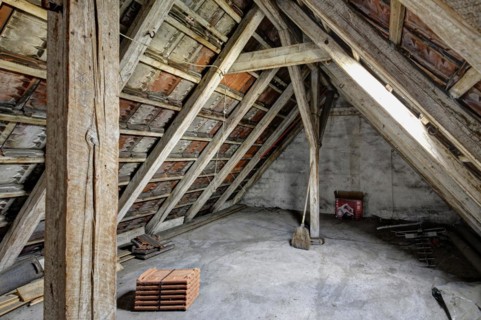 Attic of a residential building
