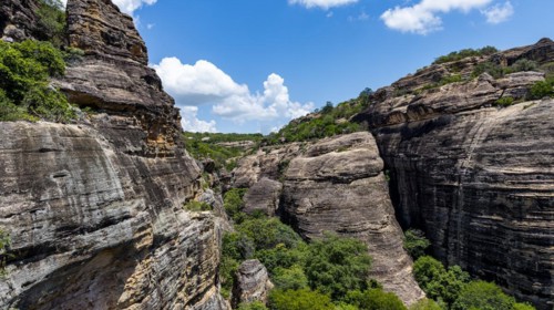 Sandstone cliffs at Pedra Furada