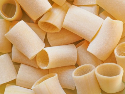 Paccheri pasta background
