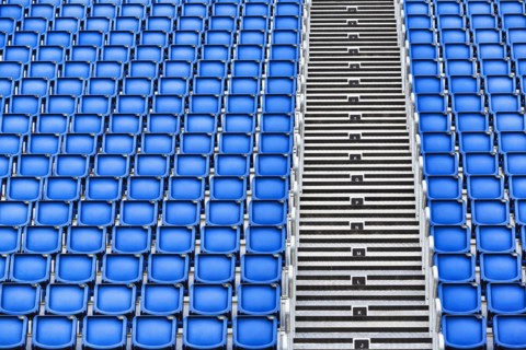 Empty grandstand