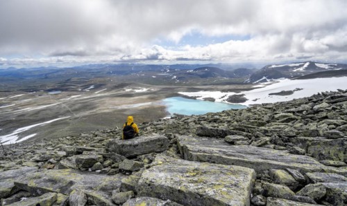 Mountaineer in the tundra