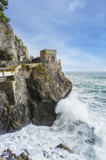 Dawn Tower overlooking the sea in Monterosso al mare