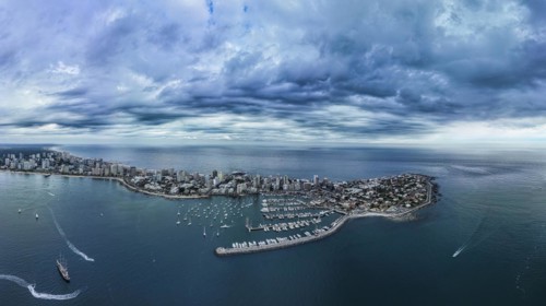 Aerial of Punta del Este