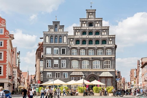 Brick building