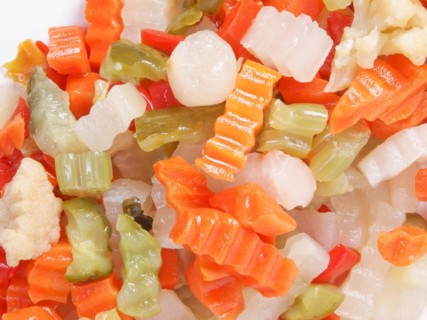 Mixed vegetables background
