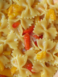 Farfalle pasta food
