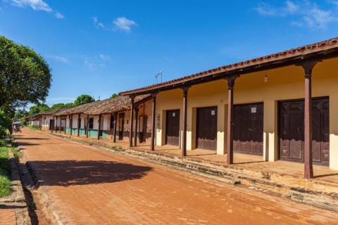 Old colonial houses