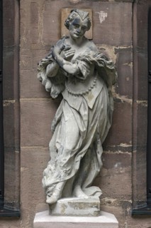 Statue depicting the season of winter