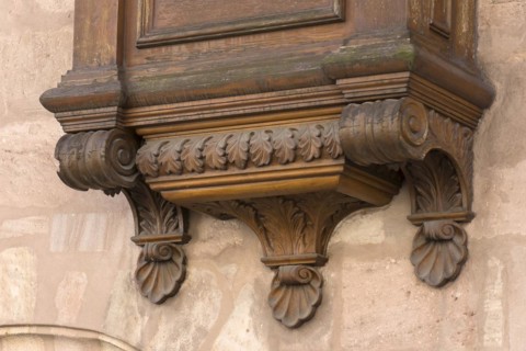 Detail of the historic oriel