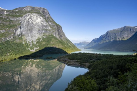 Mountain landscape and lake