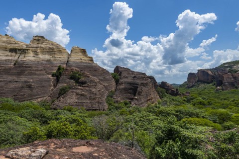 Sandstone cliffs at Pedra Furada