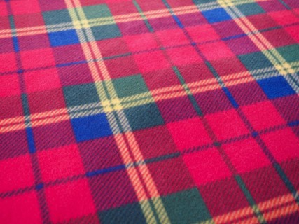 Red green blue and yellow tartan texture background